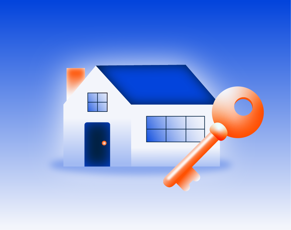 Illustration d’une maison et d’une clé